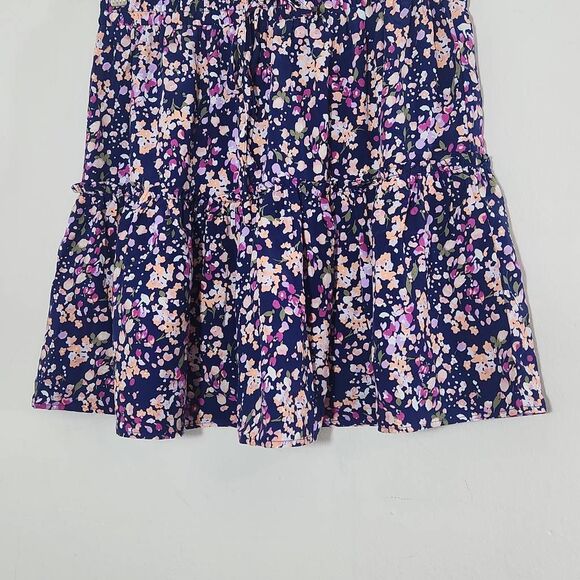 Sanctuary Matching Set Navy Floral Flirty Mini Skirt and Tank Top NWT Sz Medium - Picture 4 of 15